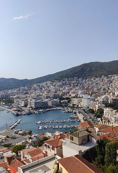 View of the city of Kavala