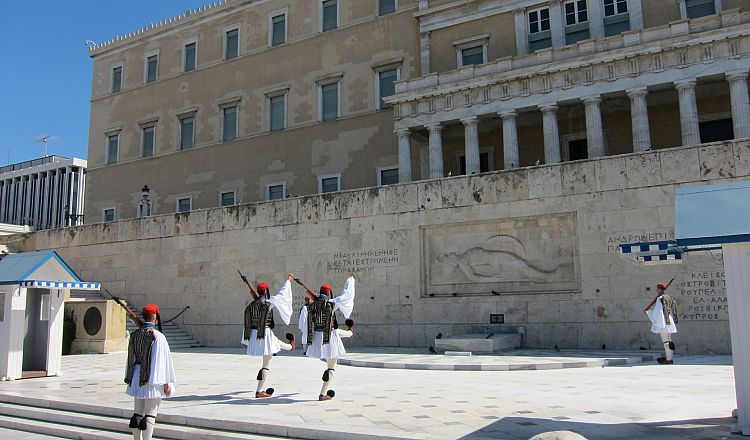 Syntagma changing of the guard