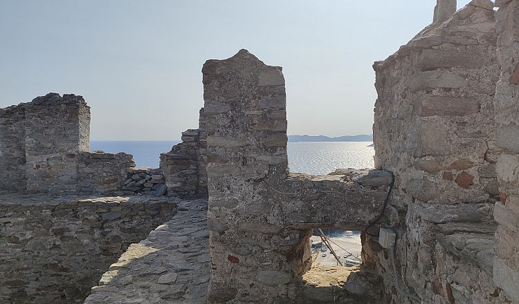 Walls of the fortress in Kavala