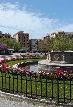 Corfu city in April