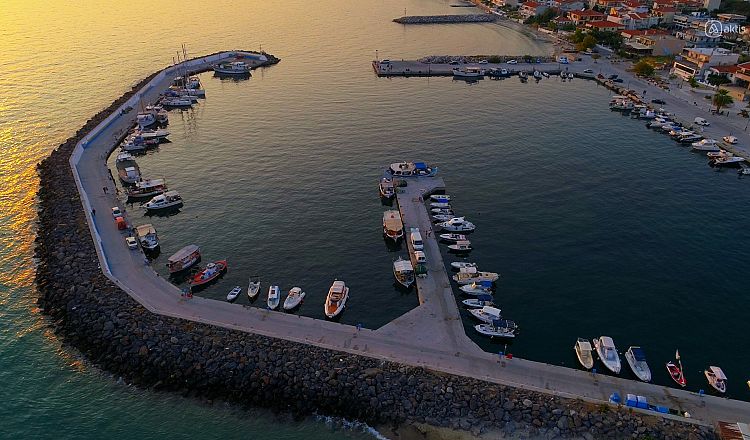 The artificial lake of Nea Skioni