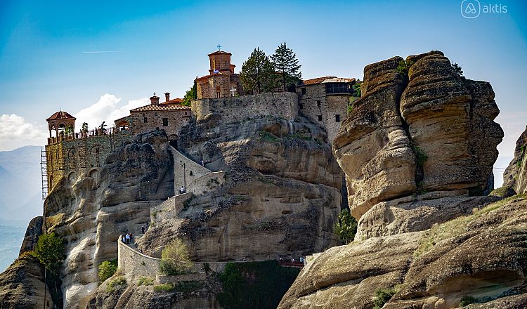One of the monasteries on the rock