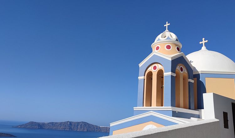 Catholic church Santorini